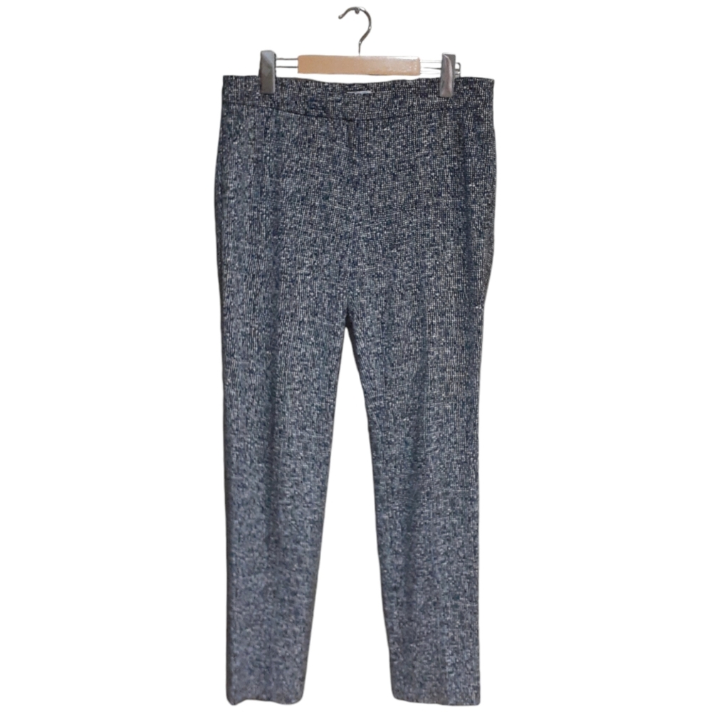 Paraphrase Women's Dress Pants Black White Print Mid-Rise Size 6